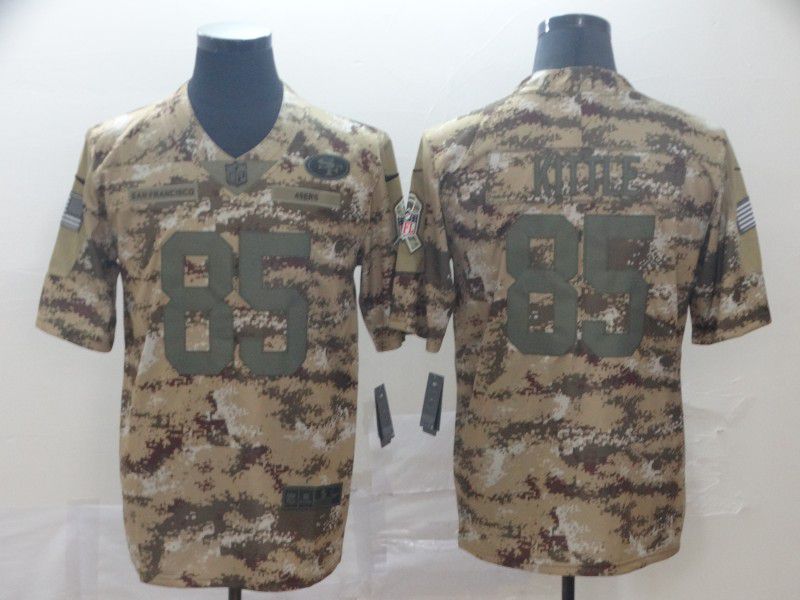 Men San Francisco 49ers #85 Kittle Nike 2019 Camo Limited NFL Jerseys
